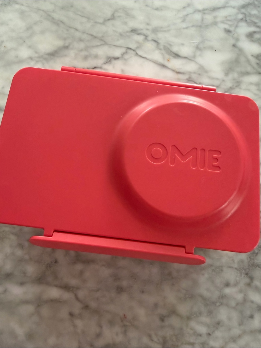 OMIE Pink Divided Lunchbox Set with Blue Accent